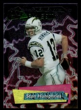 1995 FINEST STAN HUMPHRIES FF21 MINT FAN FAVORITES FOOTBALL SAN DIEGO CHARGERS