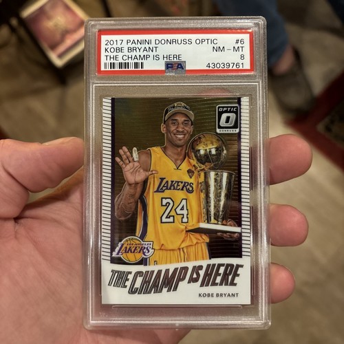 2017 Panini Kobe Bryant Optic The Champion Is Here PSA 8