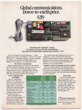 Applied Engineering Electronics Ad DataLink Modem Apple II 1987 Vintage Tech