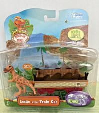 PBS Dinosaur Train LESLIE WITH TRAIN CAR Learning Curve Jim Henson Lesothosaurus