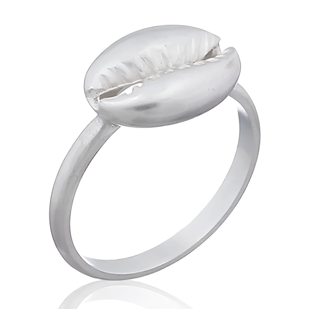 Bague cauri femme en argent massif l'accessoire idéal pour l'été