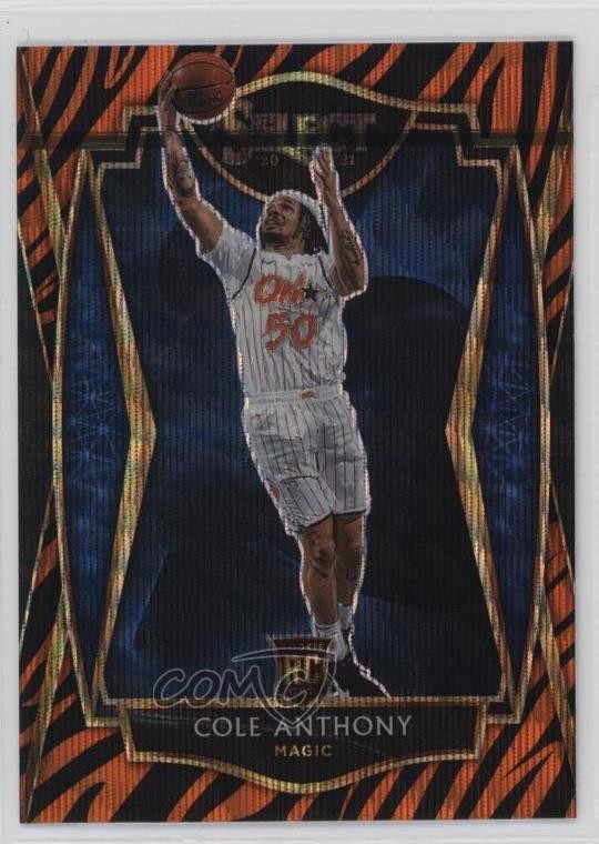 2020-21 Panini Select Premier Level Tiger Stripes Prizm Cole Anthony #177 0t16