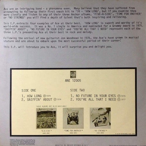 Ace - Four Tracks From Ace (VINYL) - Bild 2 von 4