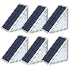 Led Solar Step Lights Waterproof Outdoor Stair Lights Solar Deck Lights Outdoor