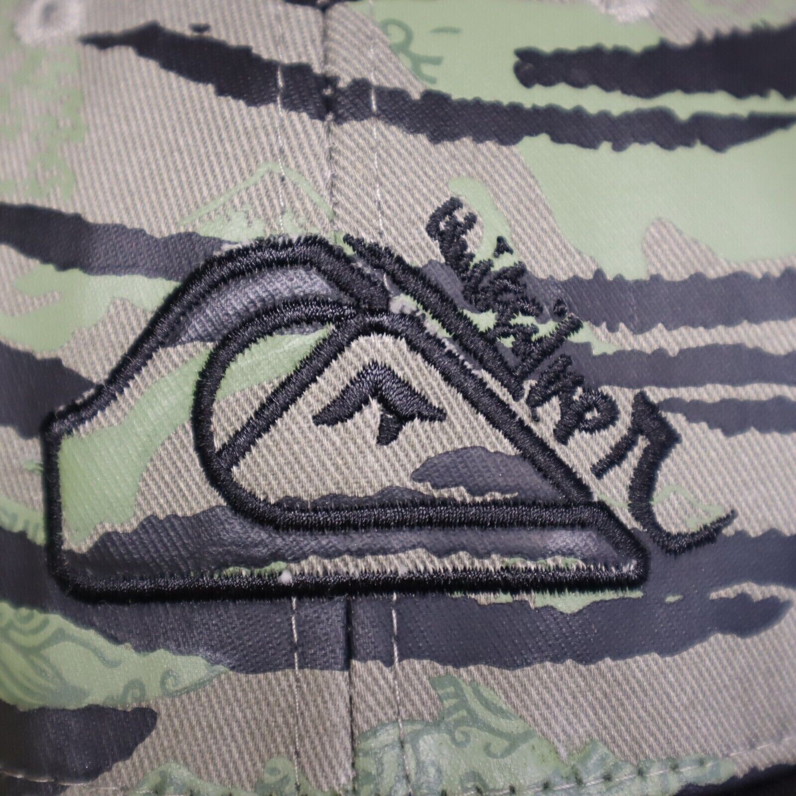 Quicksilver Embroidery Leather Patch back Low Pro… - image 2