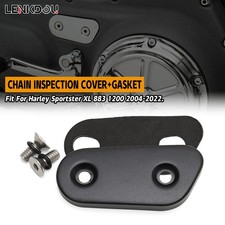 Junta de cubierta de inspección de cadena negra para Harley XL Sportster XL883 1200 2004-2022