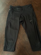 Size XS NIKE Dri-Fit Compression Leggings Cropped Black
