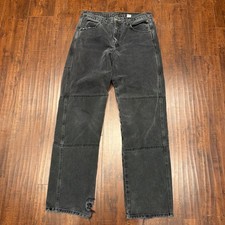 Vintage Draggin Jeans Motorcycle Kevlar Lining Faded Black Men’s 34X34 USA Made