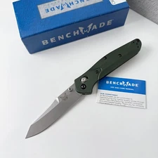 Benchmade Knives Osborne 940 CPM-S30V Steel Green Aluminum Handle Folding Knife