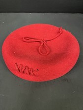 Retro Vintage Berkshire Red Wool Felt Hat USA Made Statement Hat