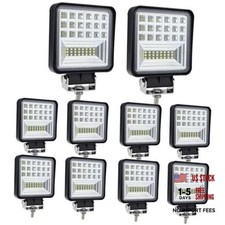 LED Light Pods, 4 Inch 126W LED Work Light for Truck, Square 12V 24V 10 Pack