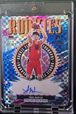 Topps 25-26 Finest Rookie Auto Yang Hansen  34/99   Portland Blazers. Perfect!