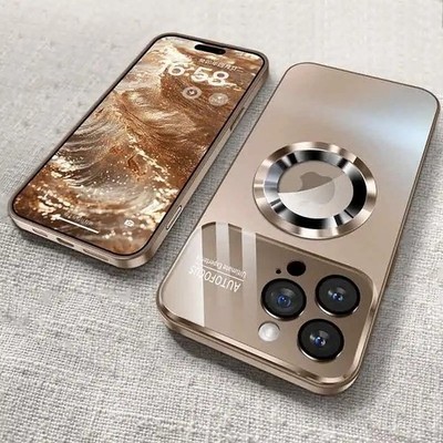MagSafe Titan-Metall-Schutzhülle für iPhone 17, 16, 15, 14, 13 & 12 Pro Max, Plu