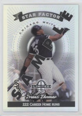 1997 Donruss Limited Star Factor Sample Frank Thomas #4 HOF gc7