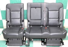 -headrest 17 Yukon Swb Black Leather Rear Second Row Heat Bench Seat Assembly