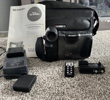 Videocamera Sharp VL-E33 VL-E33U 8mm Video8 Lettore Videoregistratore Fotocamera con Accessori | FUNZIONANTE
