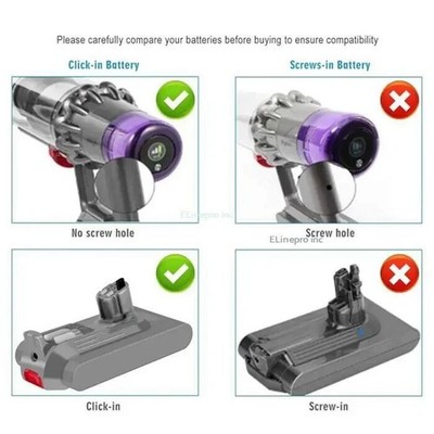 NEW GENUINE DYSON SV29 OUTSIZE DETECT Click-in Battery - fits SV16
