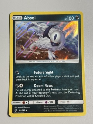Pokemon Karte Absol Guardians Rising Holo Rare 81/145 Near Mint
