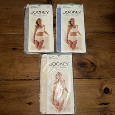 Original Jockey Classics Women's 7 3 Brief Scalloped Panty 1998 Cotton Granny