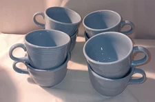 Fiestaware Cup and Saucer Periwinkle Blue retired color USA