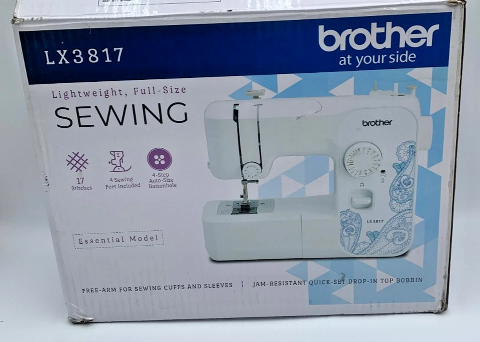 Brother LX3817 Full Size 17 Stitch Sewing Machine IN BOX GOOD - Image 3 of 4