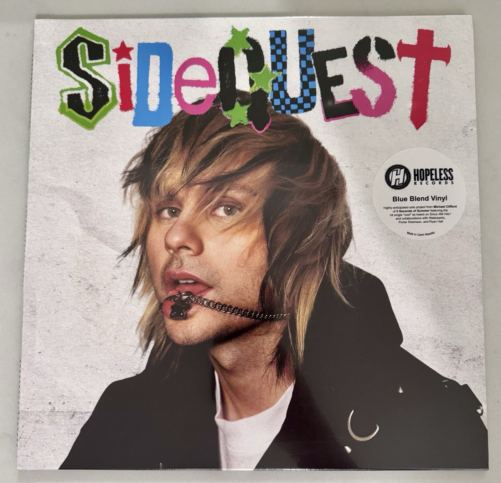 Michael Clifford SIDEQUEST 5SOS VV Exclusive Lua Blue Marble Vinyl /500 -IN HAND