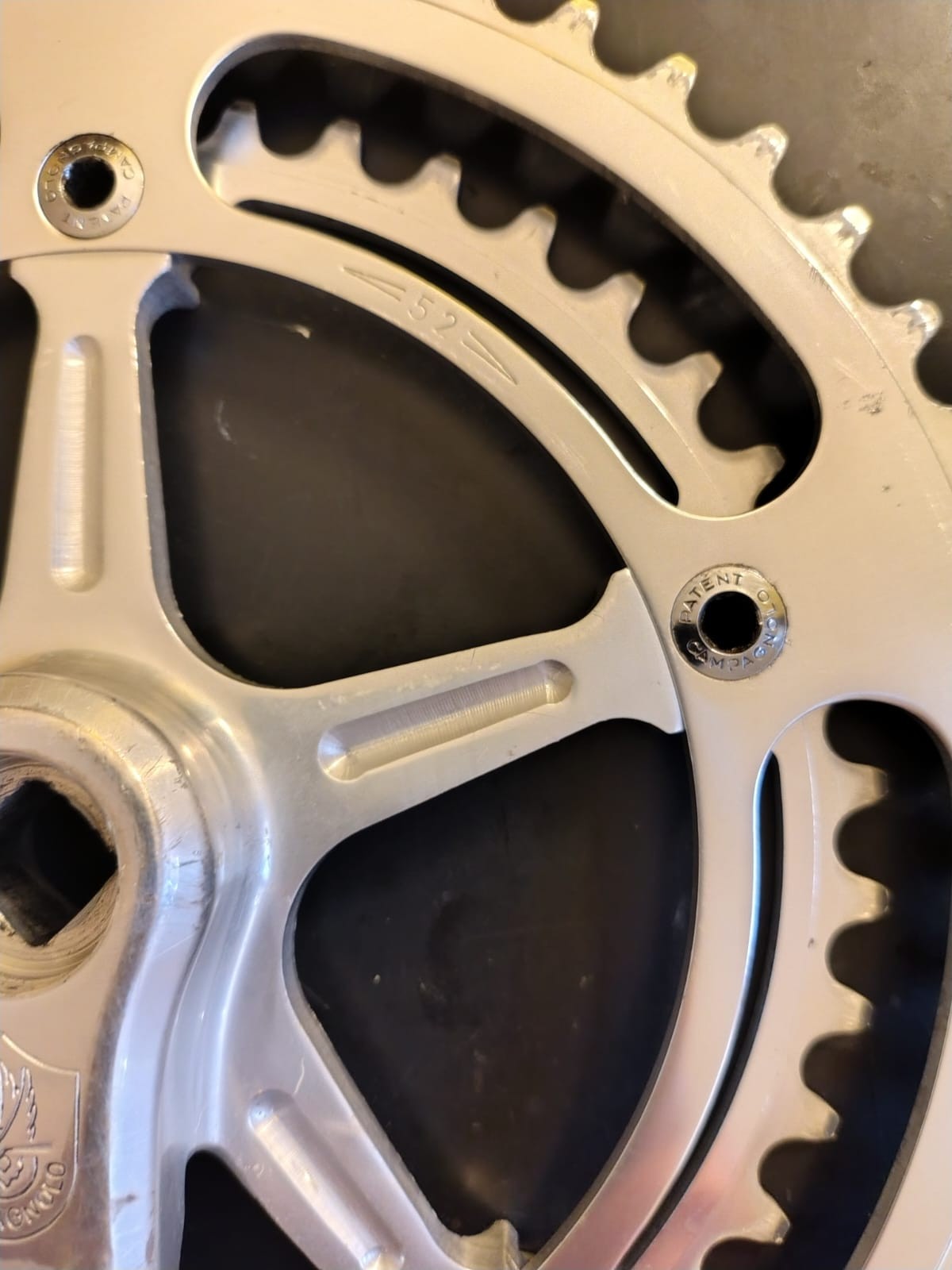 Pedivelle guranitura Campagnolo nuovo record bici da corsa epoca senza data foto 5