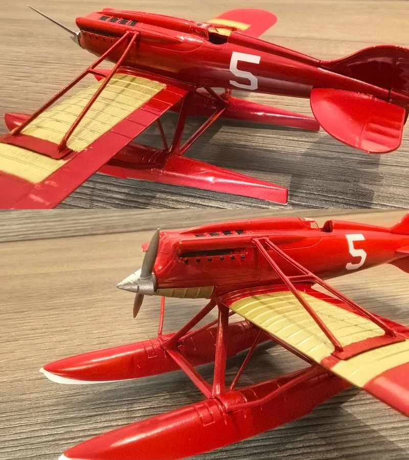 Modello Militare Die-Cast 1:72 Macchi M.39 Italia Idrovolante da Corsa Souvenir - Immagine 4 di 4