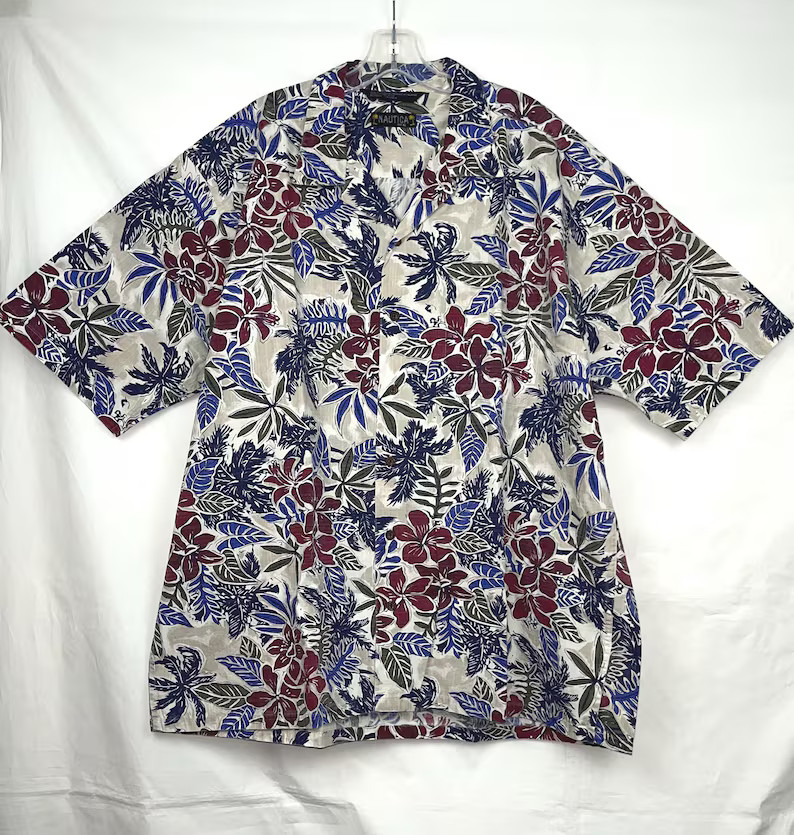 Hawaii Shirt Mens XL Casual Vintage Hawaiian Beach Top Aloha Style