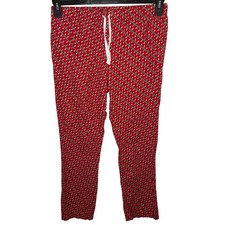 Vineyard Vines Men's Red Christmas Lights Pajama Pants XS Button Fly Festive