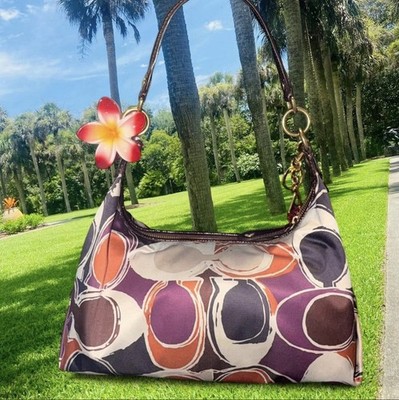 Y2K Coach Ashley Hobo Shoulder Bag Featuring A Hand-drawn Scarf