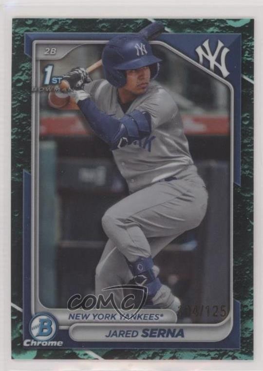 2024 Bowman Chrome Prospects Aqua Lunar Refractor /125 Jared Serna #BCP-68 1b1w