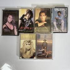 6 Pop Adult Cassettes Wilson Phillips-Lionel Ritchie-Bolton-Carey-Martika