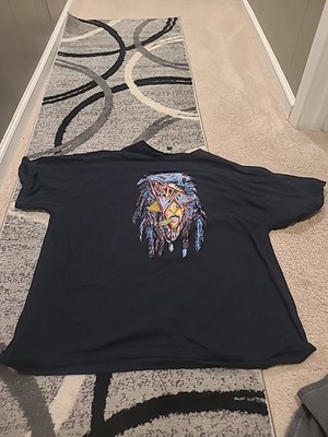 Gildan Heavy Cotton 2xl Graphic Tee Rasta Stag Style Jamaican