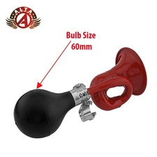 ALTA 7-1/4" Bugle Air Horn Red Bicycle Bike Squeeze Horn Cruiser Lowrider.