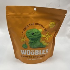 The Woobles Crochet Kit for Beginners - Knitting  Crochet Fred The Dinosaur