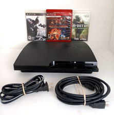 Sony PlayStation 3 slim 150GB console w/ 3 games - Fully Tested