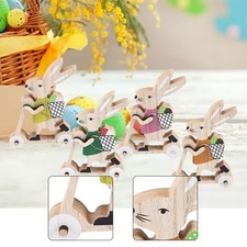 Easter Tiered Tray Decor Wood Craft Wooden Sign for Tabletop Office Shelf