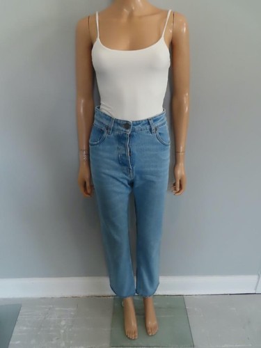 PRADA Light Blue Denim Classic Fit Button Fly Straight Leg Jeans 25-