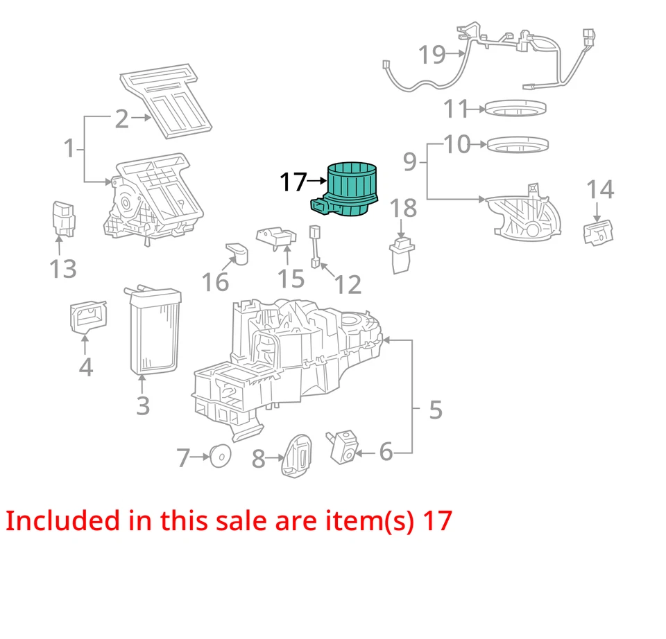Mazda Tribute 2011 calefacción ventilador de aire acondicionado motor OEM 97 k millas - LKQ420288779 Foto 4 de 4
