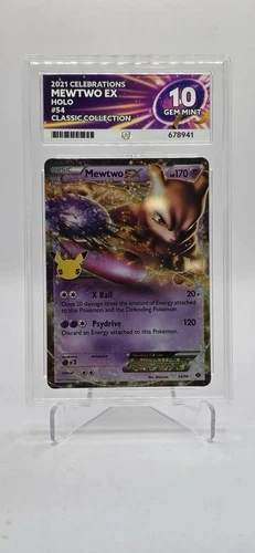 ACE 10 GEM MINT - Mewtwo EX - 54/99 - Celebrations Classic Collection