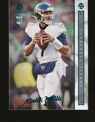 Malik Willis - 2022 Panini Chronicles - Luminance-  #201 Teal (RC)