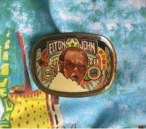 ELTON JOHN ✨ PINBALL WIZARD ✨ VINTAGE 1976 PACIFICA COLLECTIBLE BELT BUCKLE! ✨✨