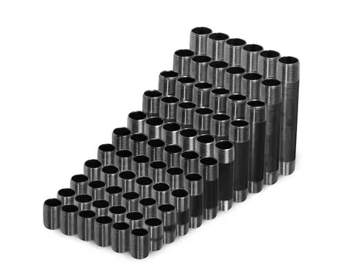 66 Gas Schedule 40 1/2 " Inch Steel Black Iron Pipe Malleable Threaded Nipples
