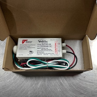 Ventex Venbrite VLP100-120 LED Driver New in Box
