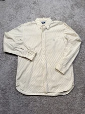 Polo Ralph Lauren 1/2 Button Up Long Sleeve Men’s L Embroidered Geometric Print