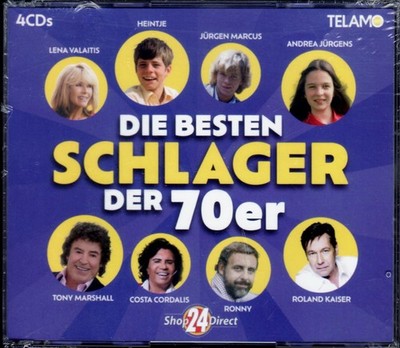 DIE BESTEN SCHLAGER der 70er   4-CD-BOX v. SHOP24 / JÜRGEN MARCUS, ROLAND KAISER