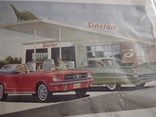 1988 Changing Times jack schmitt signatured sinclair Gas & Oil 65 mustang