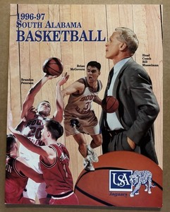 1996-97 South Alabama Jaguars Men’s Basketball Media Guide-Sun Belt Champions