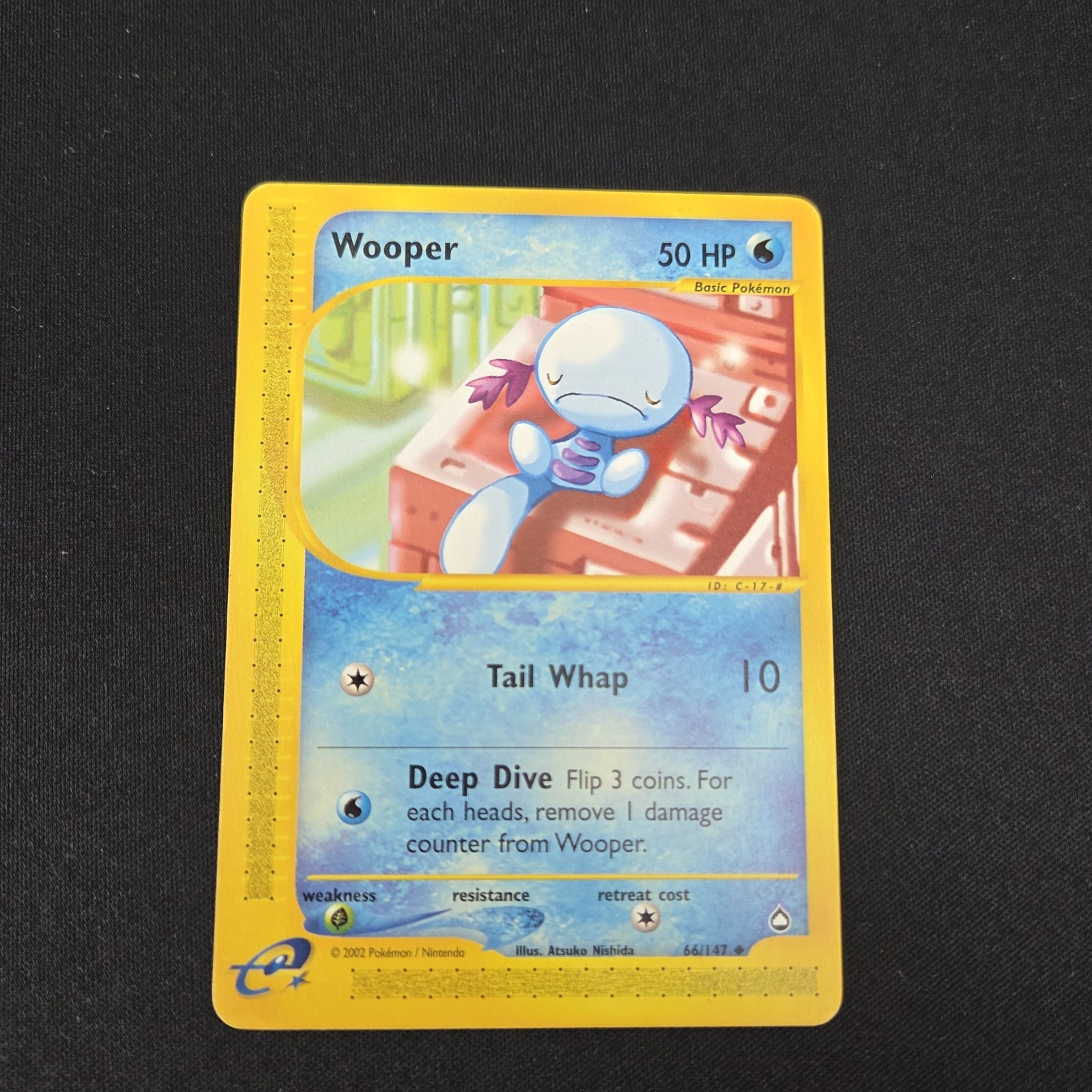 Wooper 66/147 Uncommon Aquapolis Non Holo Pokémon Card LP